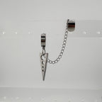 YEH 004 ［サージカルステンレス］スチールリングドロップワンタッチピアス