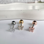 MN 199 ［サージカルステンレス］蝶々ピアス