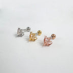 A8 172 ［サージカルステンレス］月＆星＆天の川ピアス