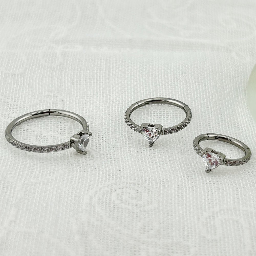 STS 105 ［サージカルステンレス］ストーン指輪ピアス