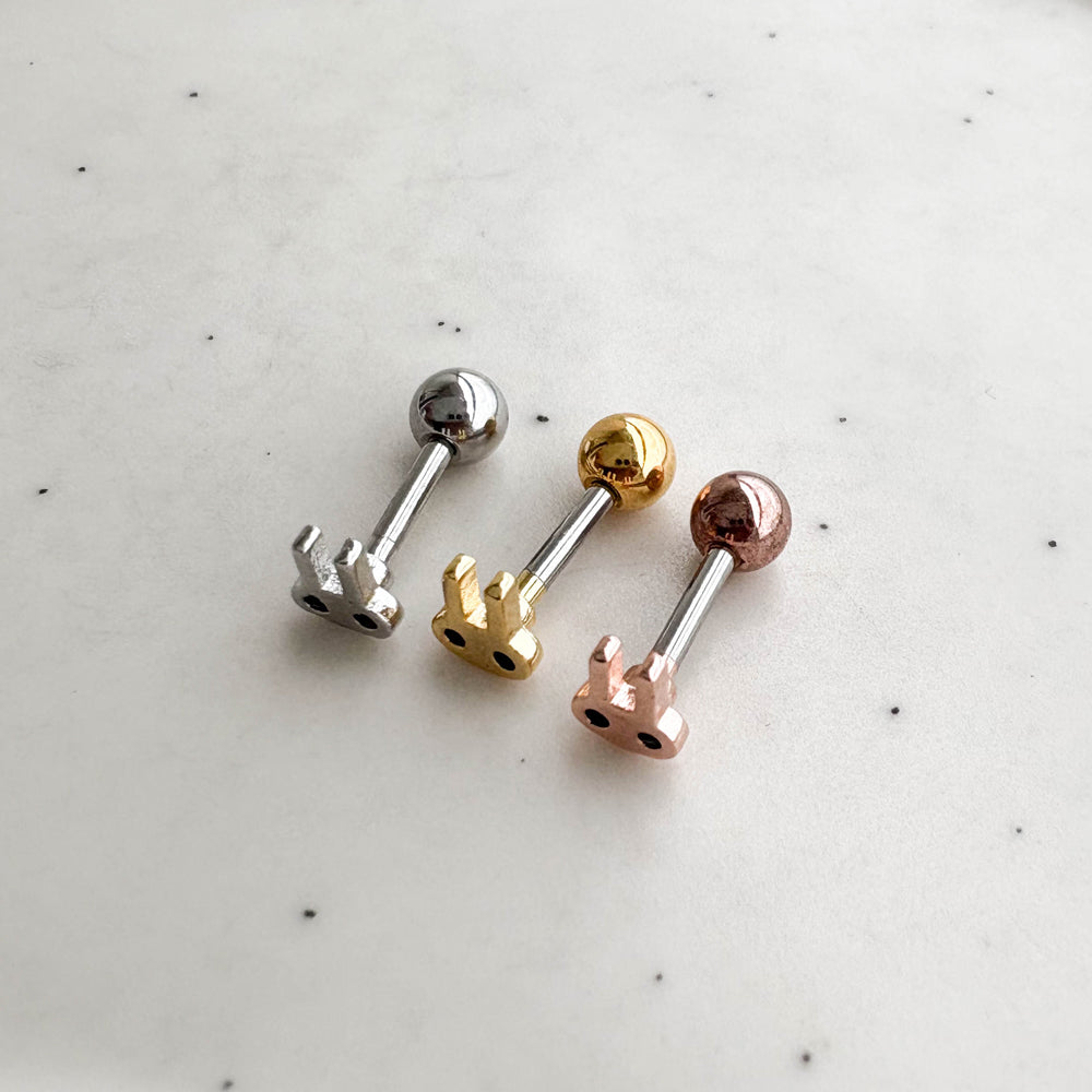 MN 144 ［サージカルステンレス］うさぎピアス