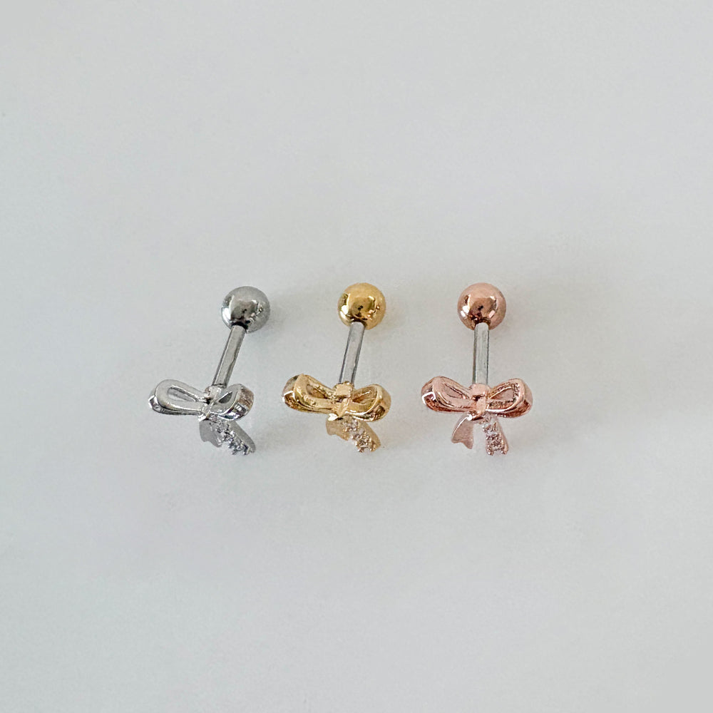 A5 298 ［サージカルステンレス］リボンピアス