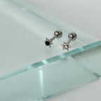 A2 184 ［サージカルステンレス］ストーン太陽ピアス