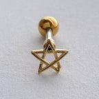 MN 175 ［サージカルステンレス］シンプル星ピアス