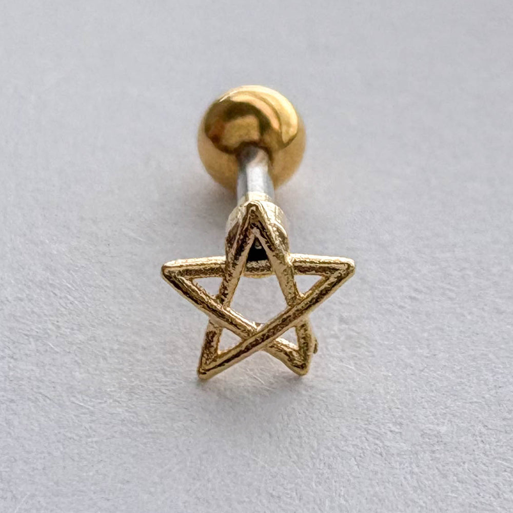 MN 175 ［サージカルステンレス］シンプル星ピアス