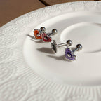 A5 279 ［サージカルステンレス］ハートスパイダーピアス