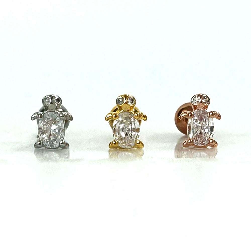 MA 107 ［サージカルステンレス］キュービックカメピアス