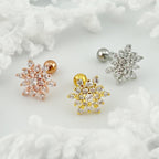 MN 002 ［サージカルステンレス］スノーフラワーピアス