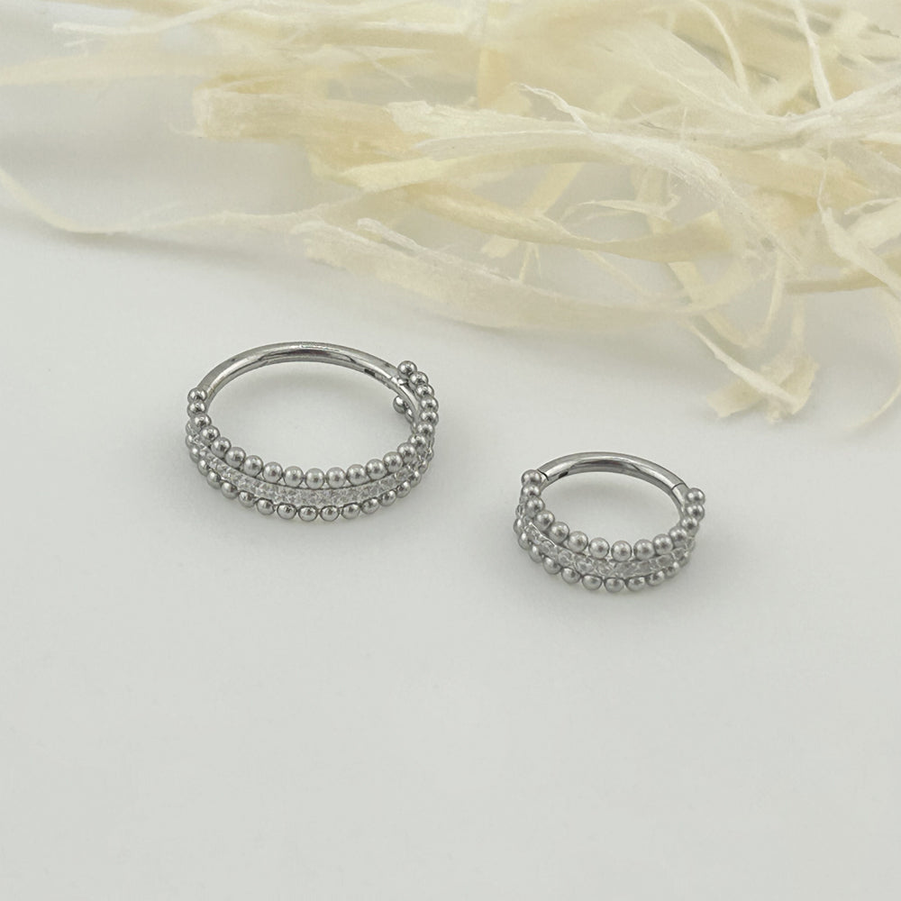 STS 108 [サージカルステンレス] ゴージャスリングピアス