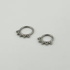 STS 067 ［サージカルステンレス］クラウン風リングピアス