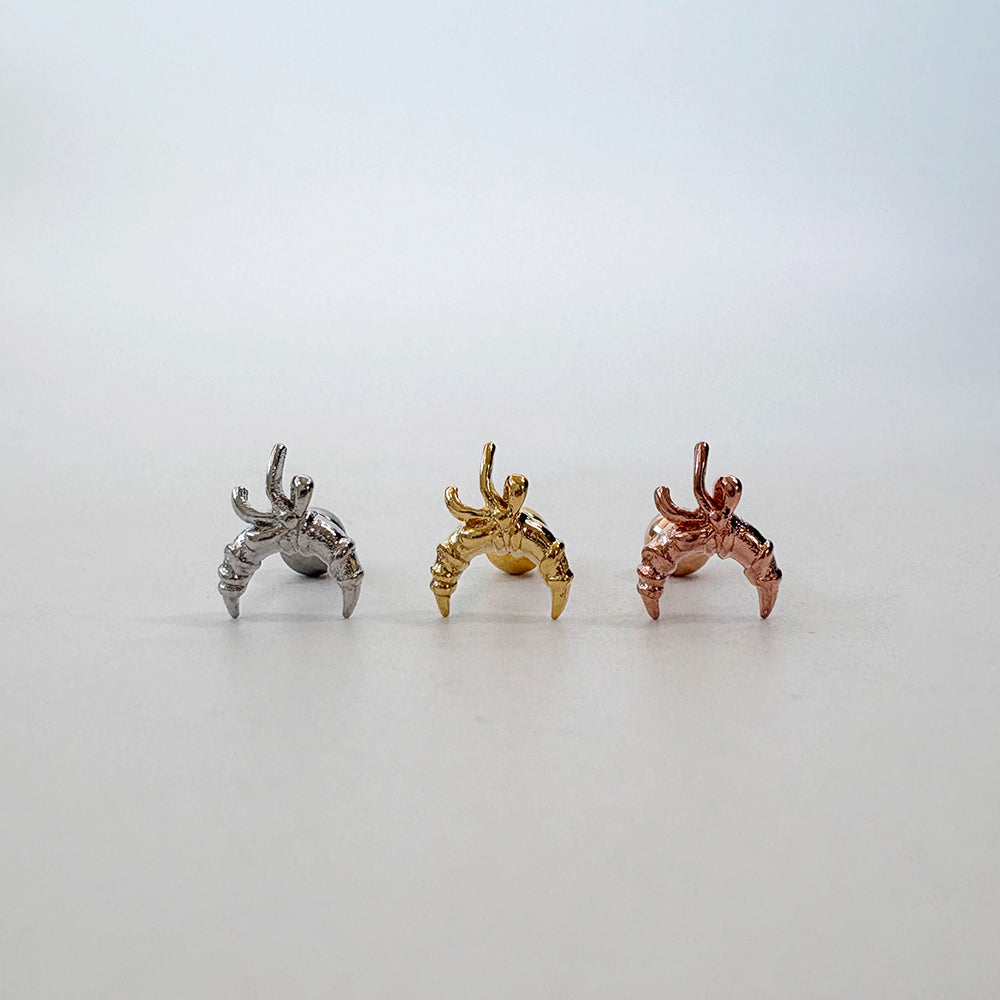 A10 072 ［サージカルステンレス］リボンムーン月ピアス