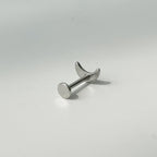 YLR 017 ［サーカルステンレス］月ラブレットピアス