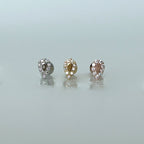 MP 138 ［サージカルステンレス］三角，丸，四角，水滴ストーンピアス