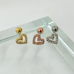 MN 085 ［サージカルステンレス］ラインハートキュービックピアス