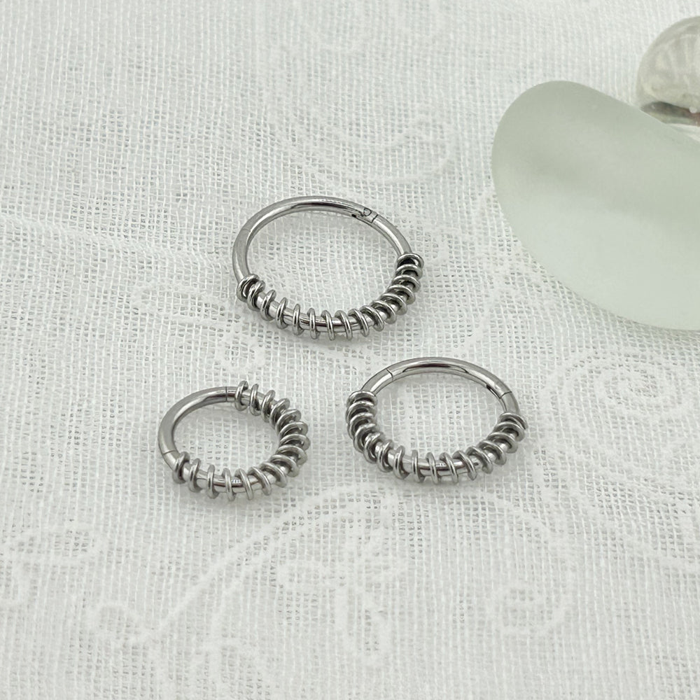 STS 036 ［サージカルステンレス］ゴシックリングピアス