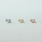 MN 177 ［サージカルステンレス］星×天の川ピアス