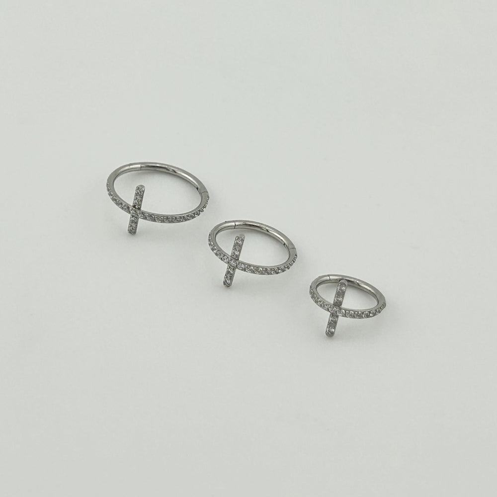 STS 042 ［サージカルステンレス］スティックリングピアス