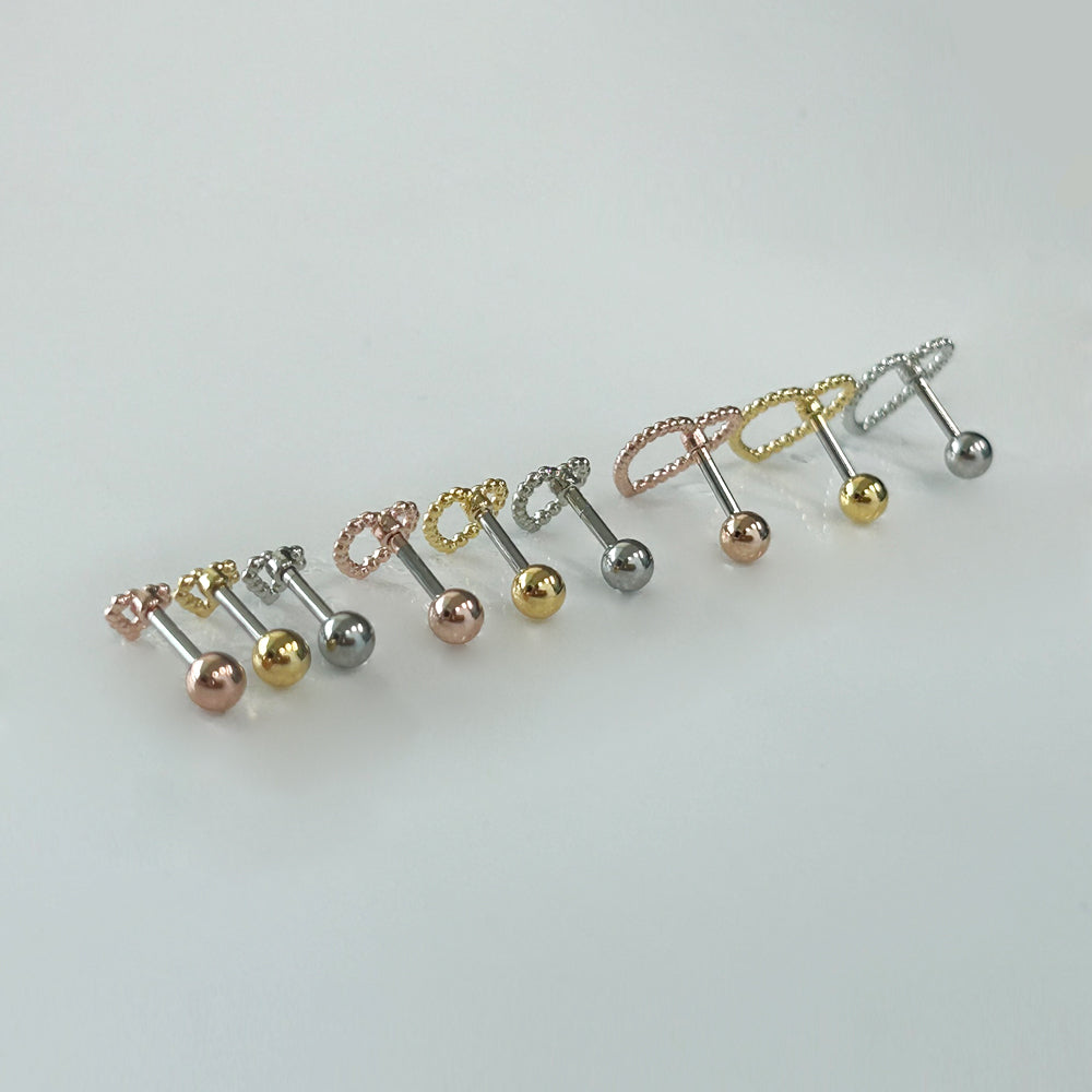 MP 130 ［サージカルステンレス］ドットハートピアス