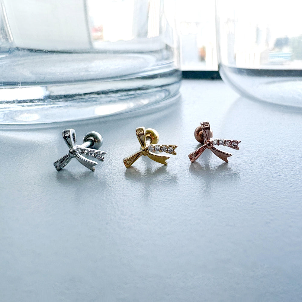 A5 298 ［サージカルステンレス］リボンピアス