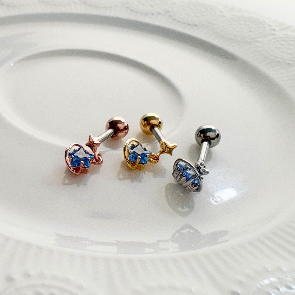 A8 294 ［サージカルステンレス］星ピアス