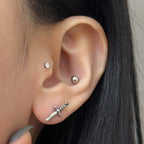 YLR 020 ［サージカルステンレス］ナイフラブレットピアス