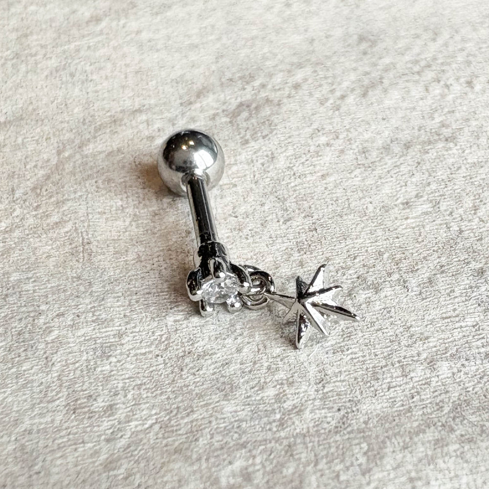 MP 154 ［サージカルステンレス］キュービック星ピアス