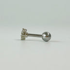 MN 041 ［サージカルステンレス］ミニキュービックお花ピアス