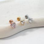 A8 238 ［サージカルステンレス］ハートピアス