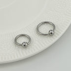 STS 100 [サージカルステンレス]　ボールリングピアス