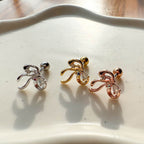 A5 243 ［サージカルステンレス］リボンピアス