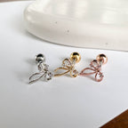 MN 196 ［サージカルステンレス］リボンピアス