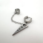 YEH 004 ［サージカルステンレス］スチールリングドロップワンタッチピアス