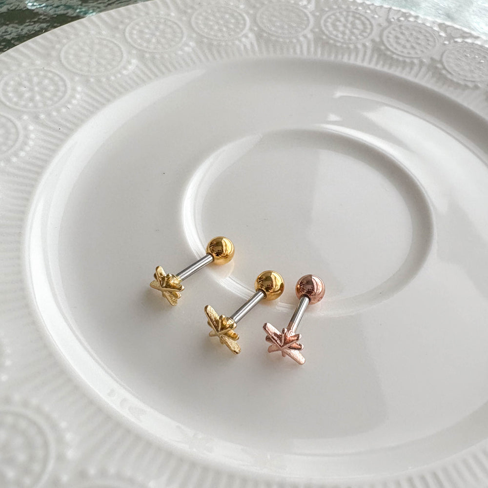 MN 179 ［サージカルステンレス］星の光ピアス