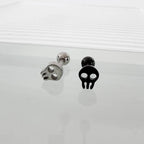 A9 159 ［サージカルステンレス］シンプル骸骨ピアス