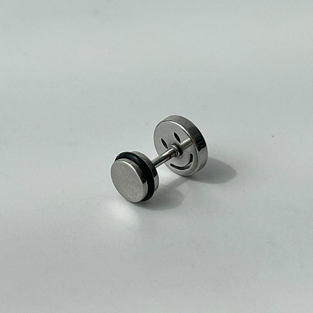 YES 003 ［サージカルステンレス］スマイルバーベルピアス