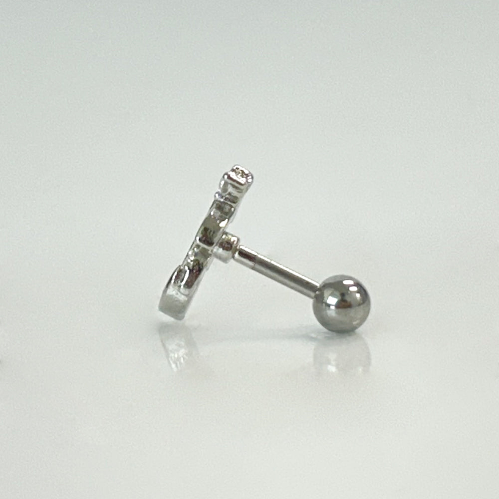 MP 034 ［サージカルステンレス］キュービックタイニーリーフピアス