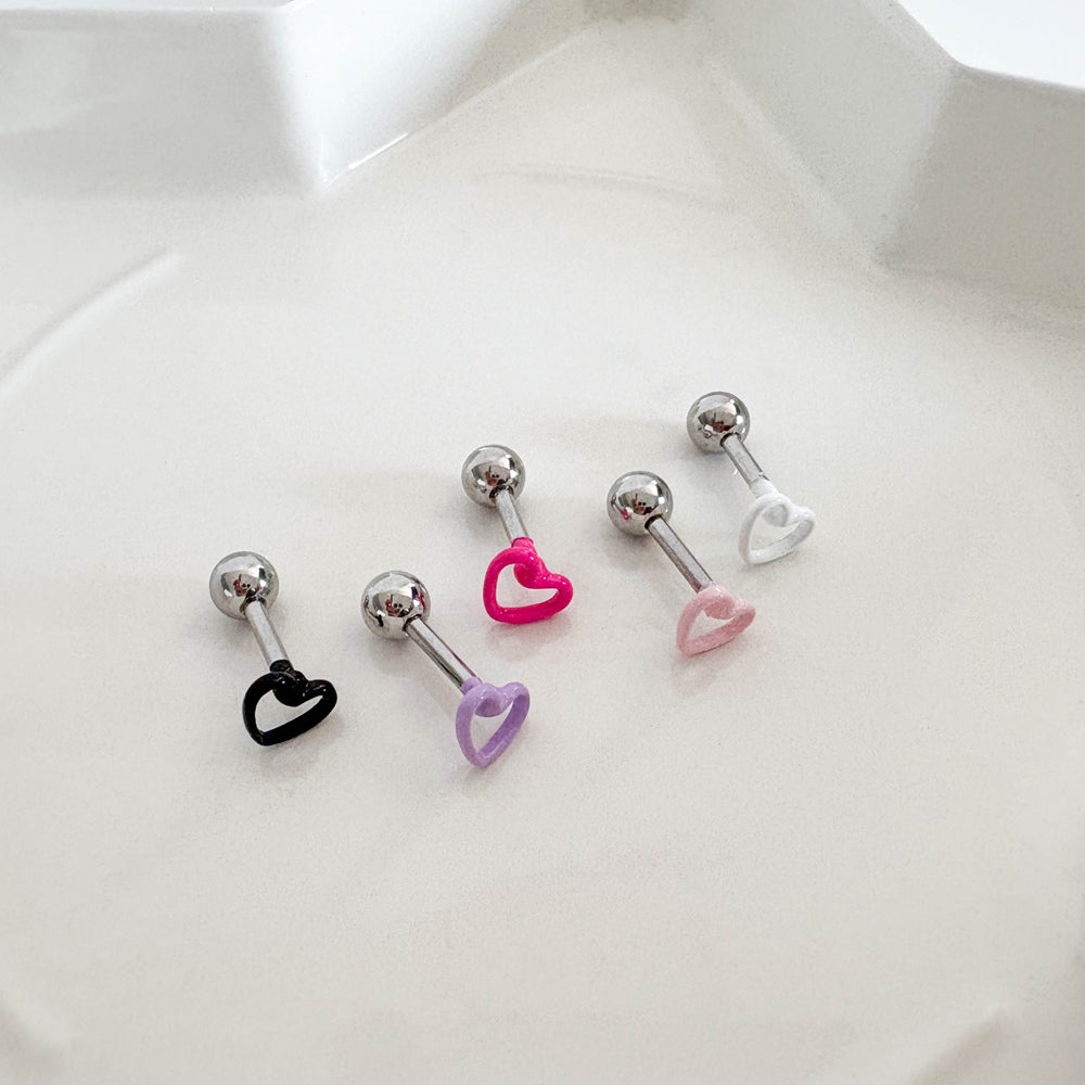 A8 202 ［サージカルステンレス］シンプルハートピアス