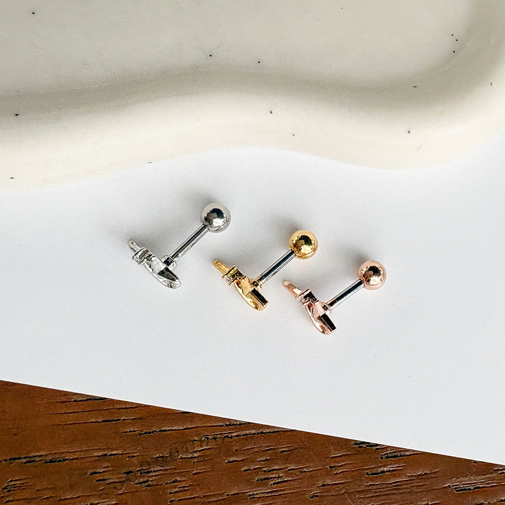 MJ 073 ［サージカルステンレス］天の川の星ピアス