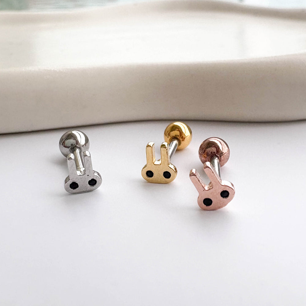 MN 144 ［サージカルステンレス］うさぎピアス