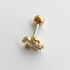 MN166 ［サージカルステンレス］ストーンピアス