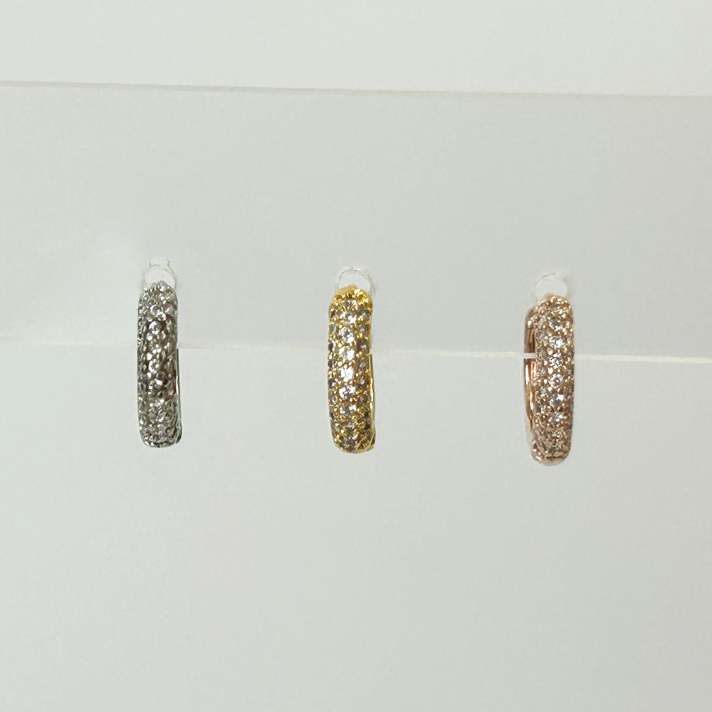 MP 127 [サージカルステンレス]　キュービックワンタッチリングピアス