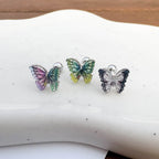 A5 175 ［サージカルステンレス］アクリル蝶々グラデーションピアス