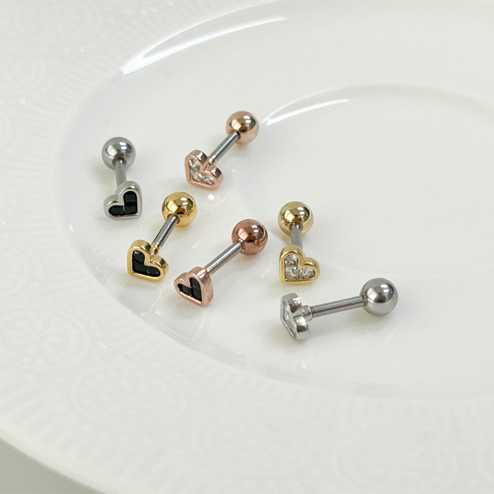 A8 260 ［サージカルステンレス］スモールハートピアス