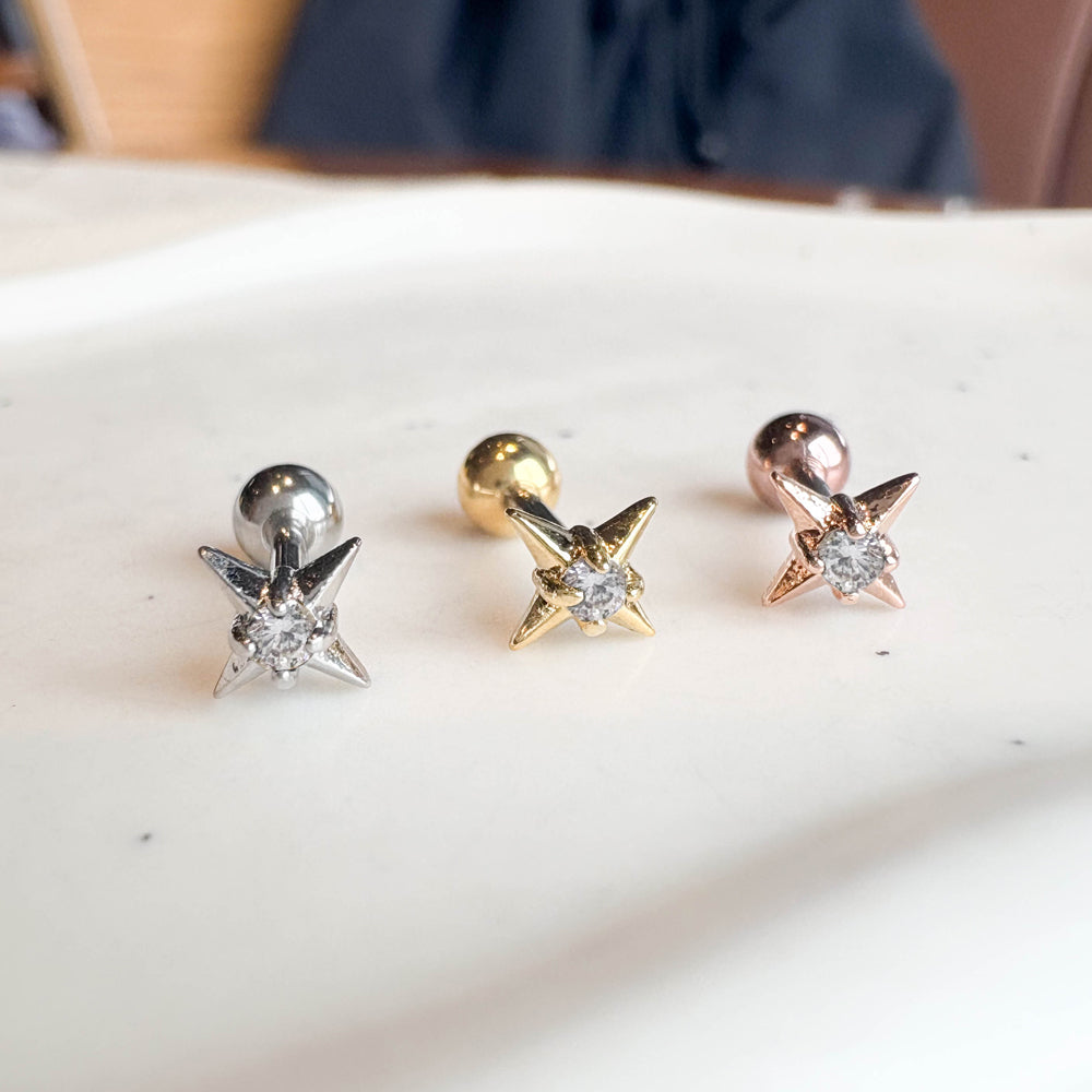 MP 142 ［サージカルステンレス］星ピアス