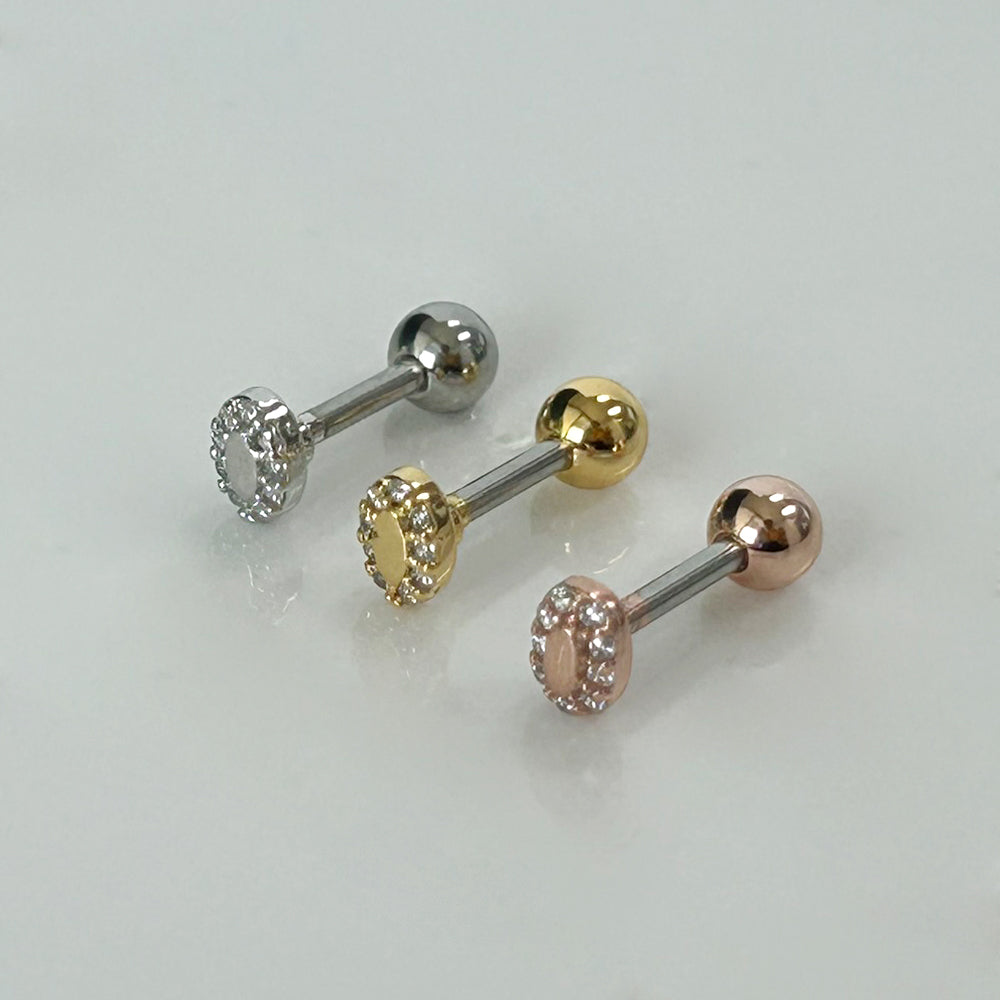 MP 138 ［サージカルステンレス］三角，丸，四角，水滴ストーンピアス