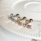 MP 161 ［サージカルステンレス］クリアキュービックピアス