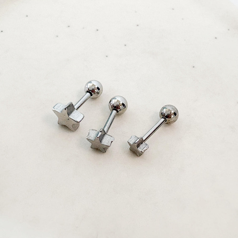 A9 154 ［サージカルステンレス］スリーサイズスターピアス
