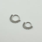 STS 034 ［サージカルステンレス］ボールチェーンリングピアス