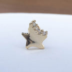 A5 296 ［サージカルステンレス］ストーン星ピアス