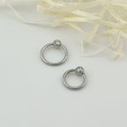 STS 100 [サージカルステンレス]　ボールリングピアス